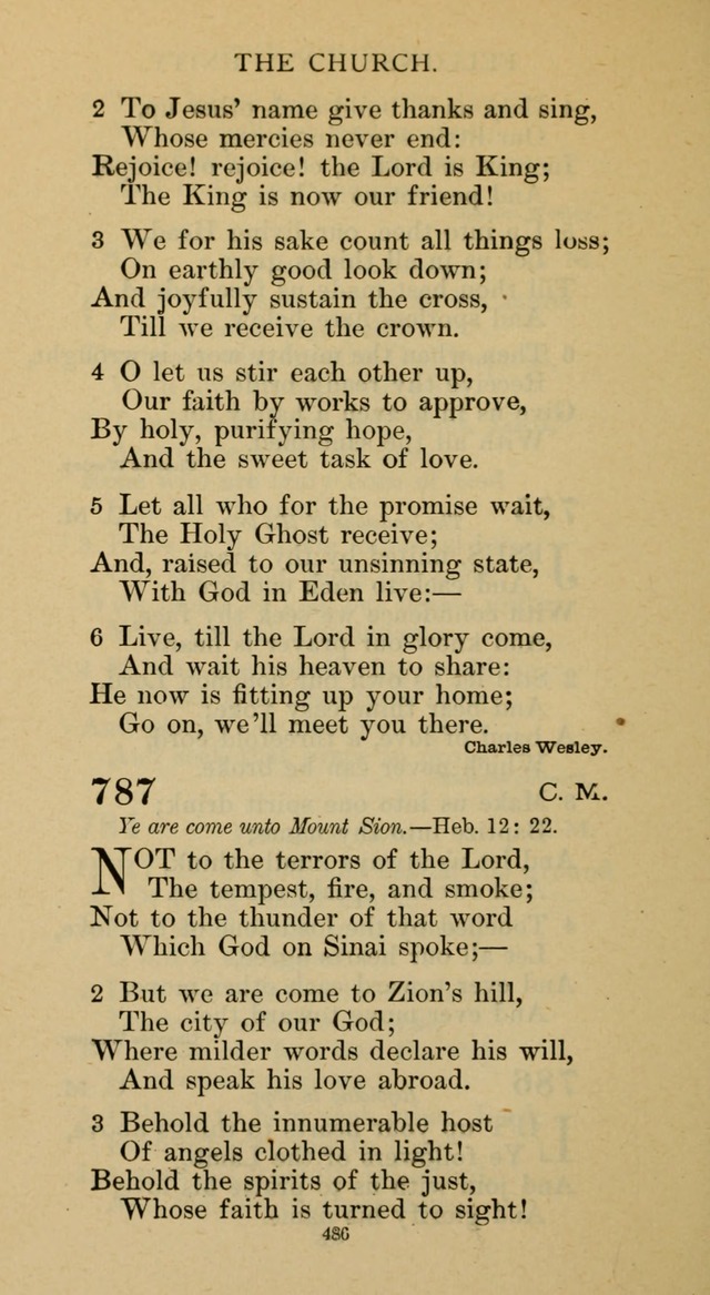 Hymnal of the Methodist Episcopal Church page 486