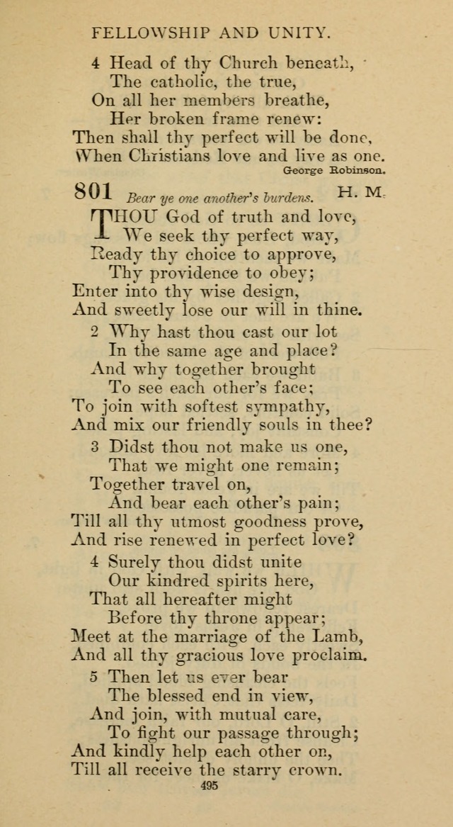 Hymnal of the Methodist Episcopal Church page 495