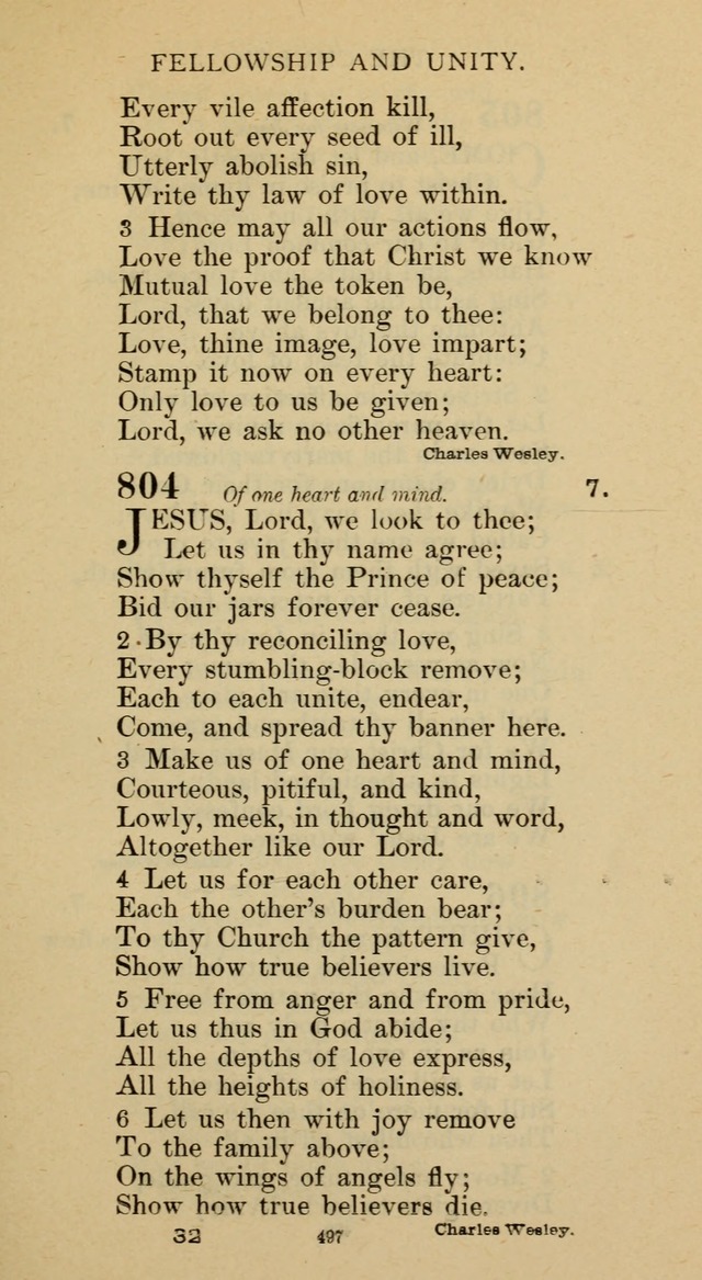 Hymnal of the Methodist Episcopal Church page 497