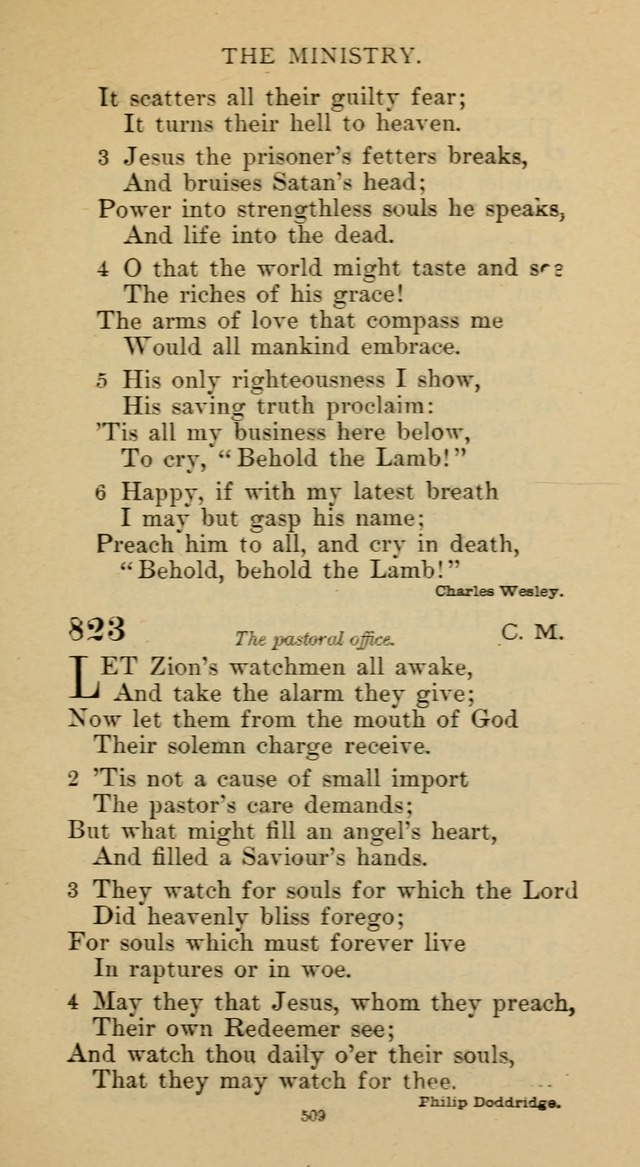 Hymnal of the Methodist Episcopal Church page 509