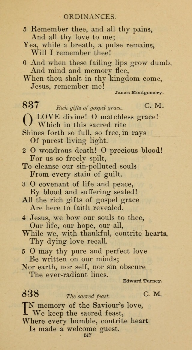 Hymnal of the Methodist Episcopal Church page 517
