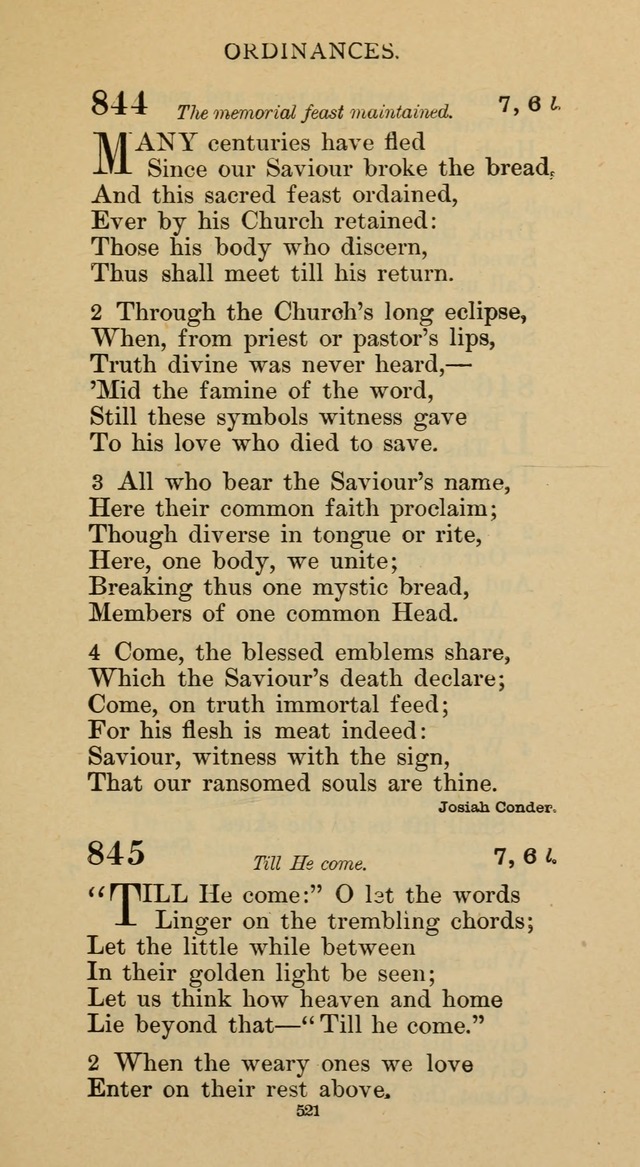 Hymnal of the Methodist Episcopal Church page 521