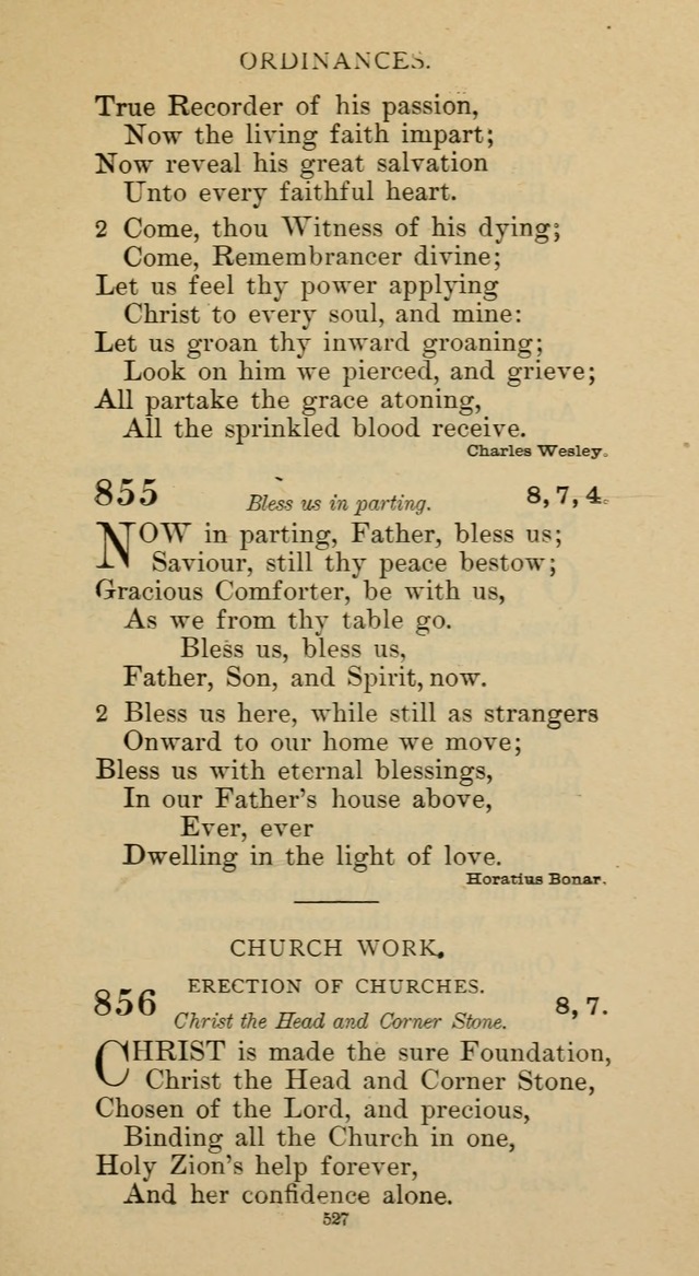 Hymnal of the Methodist Episcopal Church page 527