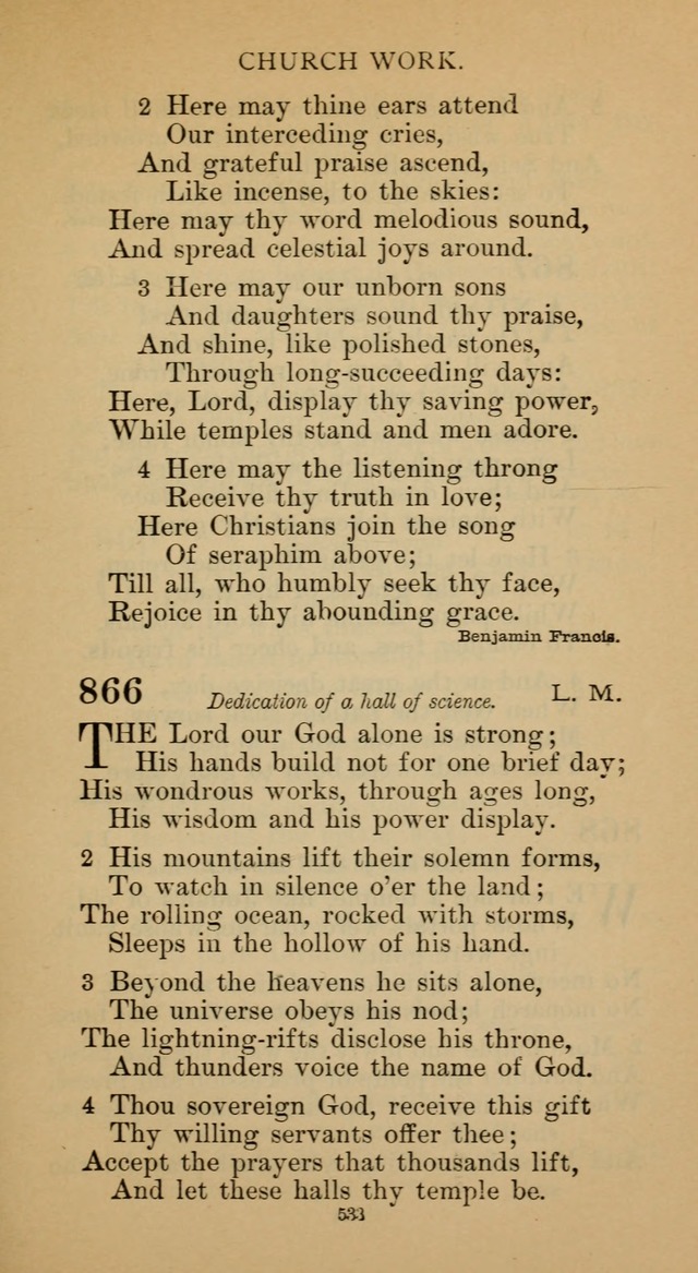 Hymnal of the Methodist Episcopal Church page 533