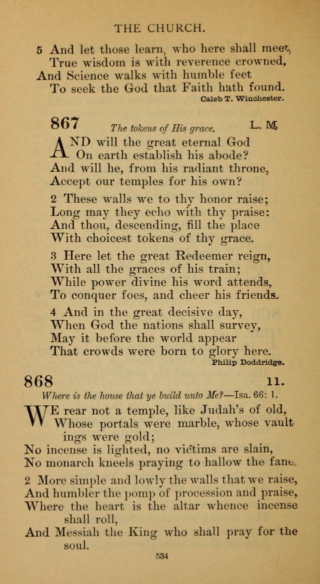 Hymnal of the Methodist Episcopal Church page 534