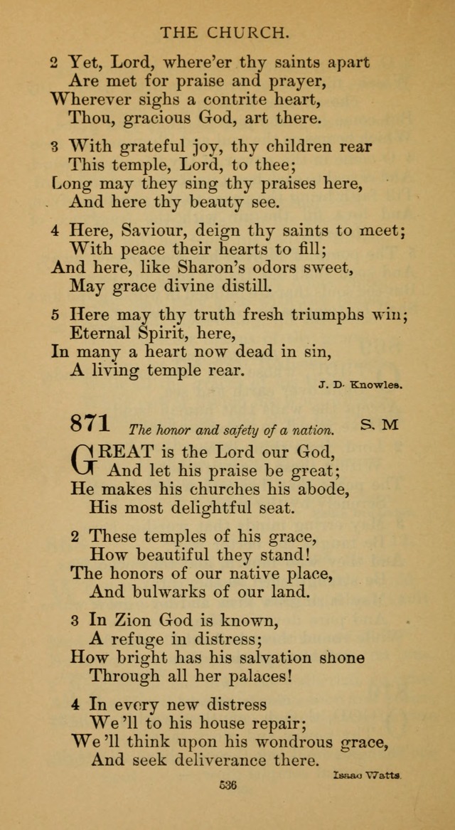 Hymnal of the Methodist Episcopal Church page 536