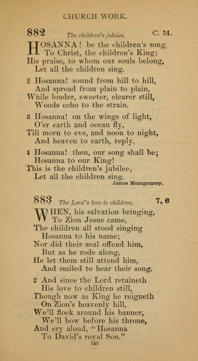 Hymnal of the Methodist Episcopal Church page 543