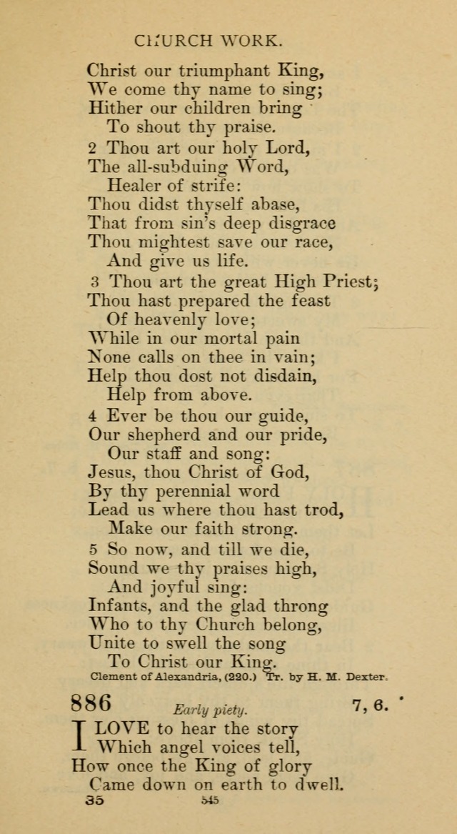 Hymnal of the Methodist Episcopal Church page 545