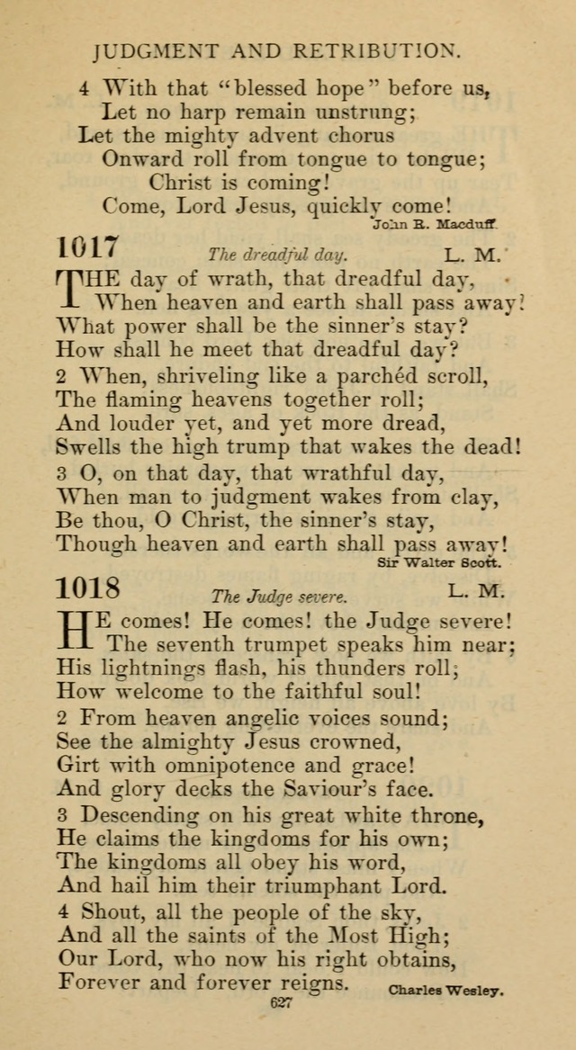 Hymnal of the Methodist Episcopal Church page 627
