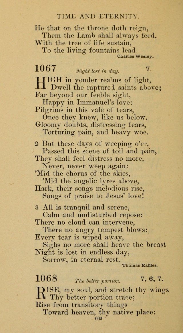 Hymnal of the Methodist Episcopal Church page 662