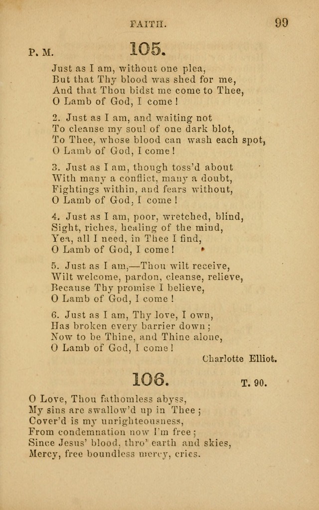 Hymns and Offices of Worship: for use in schools: with an appendix of tunes page 99
