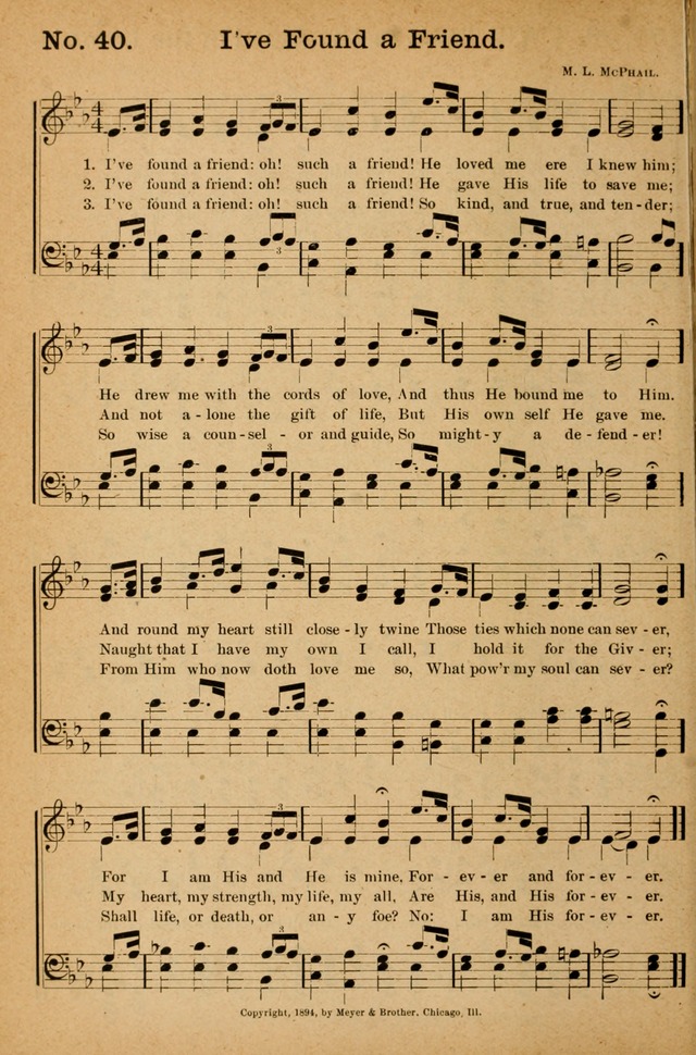 Honey Out of the Rock: a compilation of sacred songs and hymns for use in gospel meetings and other religious services page 47