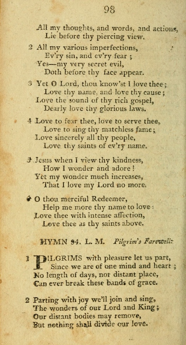 Hymns, Original and  Selected, for the Use of Christians. (5th ed. corr.) page 100