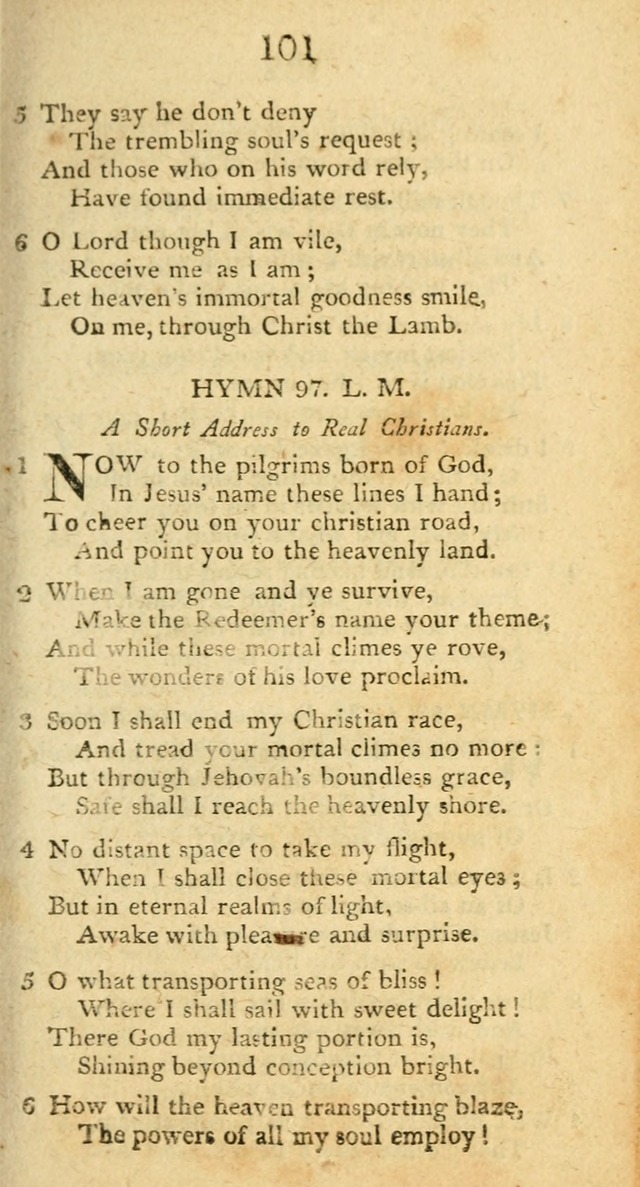 Hymns, Original and  Selected, for the Use of Christians. (5th ed. corr.) page 103