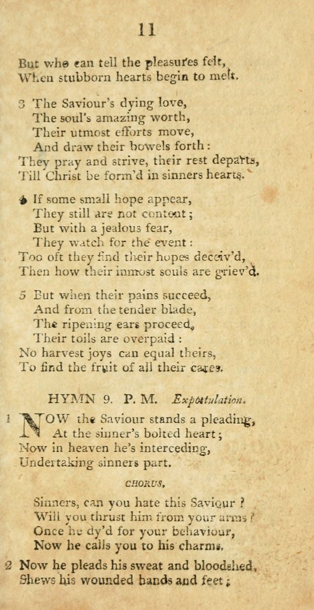 Hymns, Original and  Selected, for the Use of Christians. (5th ed. corr.) page 11