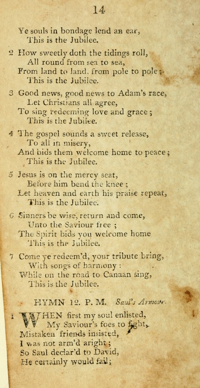Hymns, Original and  Selected, for the Use of Christians. (5th ed. corr.) page 14