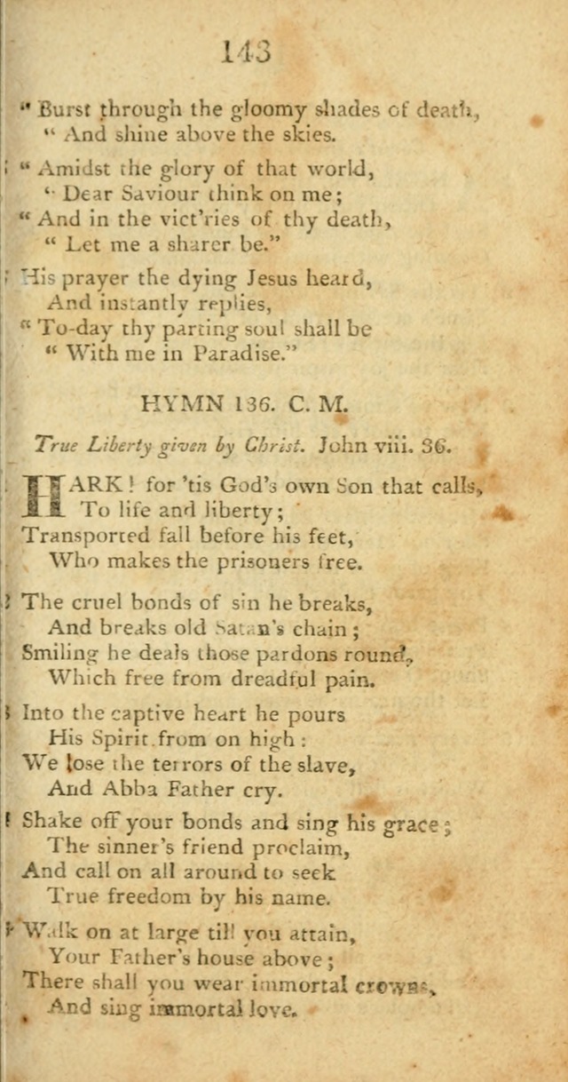 Hymns, Original and  Selected, for the Use of Christians. (5th ed. corr.) page 153