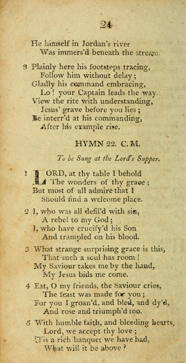 Hymns, Original and  Selected, for the Use of Christians. (5th ed. corr.) page 24
