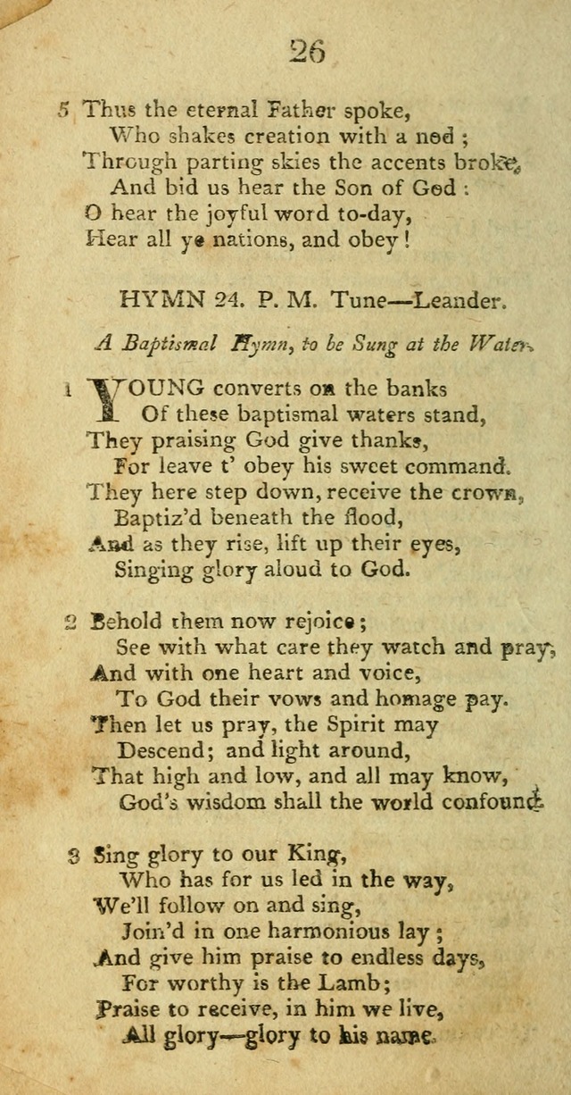 Hymns, Original and  Selected, for the Use of Christians. (5th ed. corr.) page 26