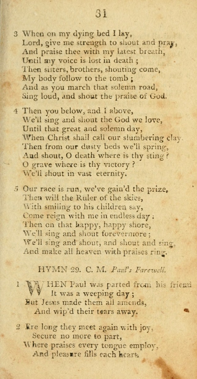 Hymns, Original and  Selected, for the Use of Christians. (5th ed. corr.) page 31