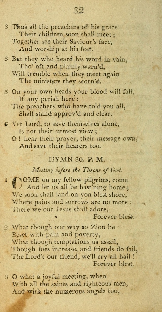 Hymns, Original and  Selected, for the Use of Christians. (5th ed. corr.) page 32