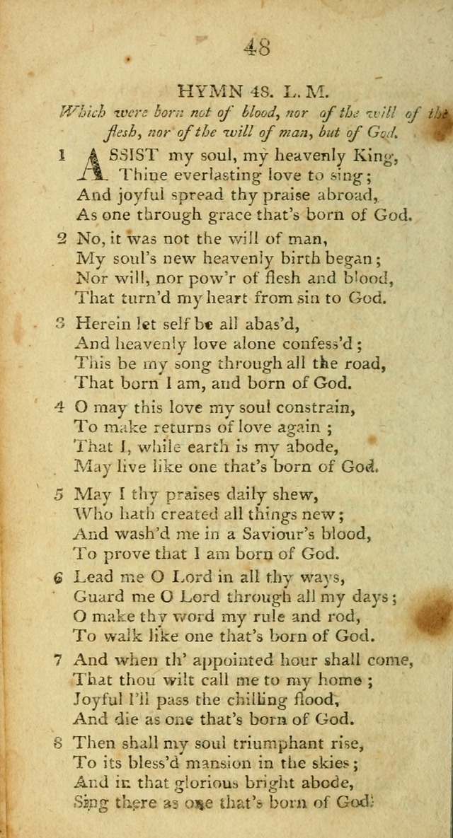 Hymns, Original and  Selected, for the Use of Christians. (5th ed. corr.) page 48