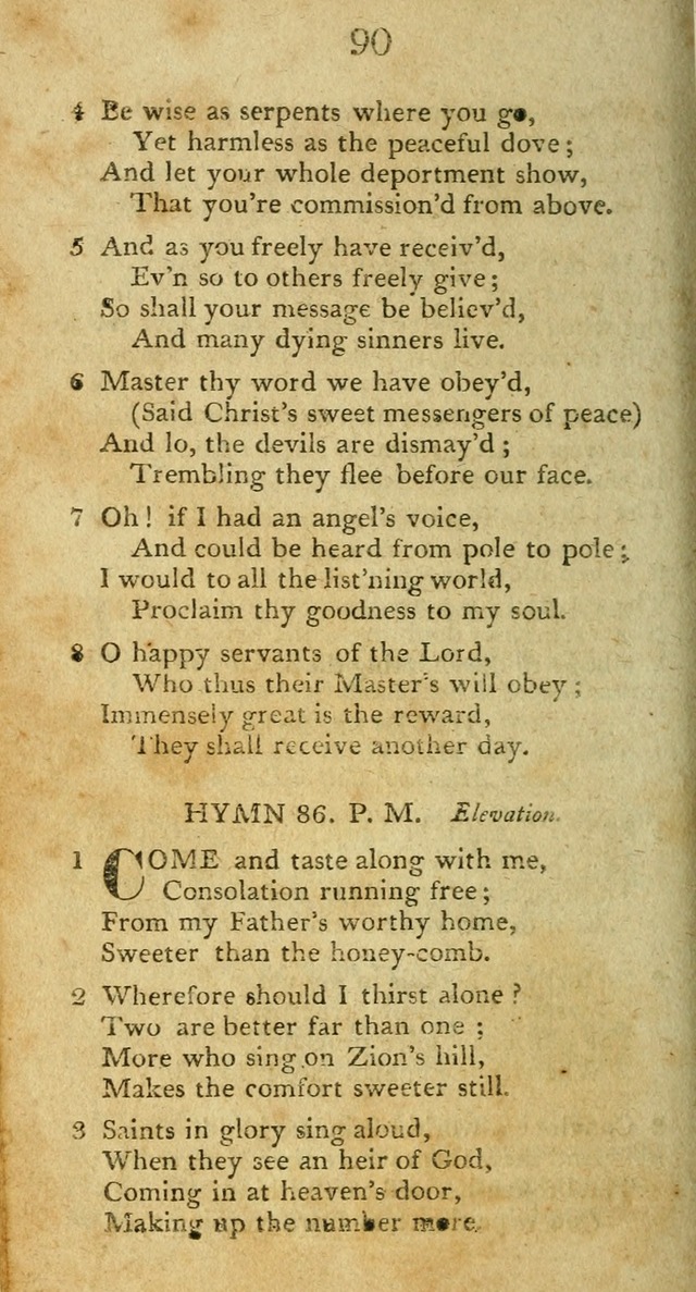 Hymns, Original and  Selected, for the Use of Christians. (5th ed. corr.) page 92