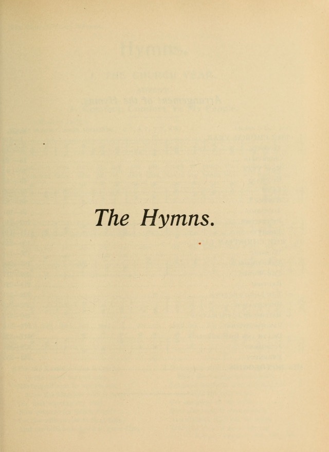 Hymnal and Order of Service: for churches and Sunday-schools page 1