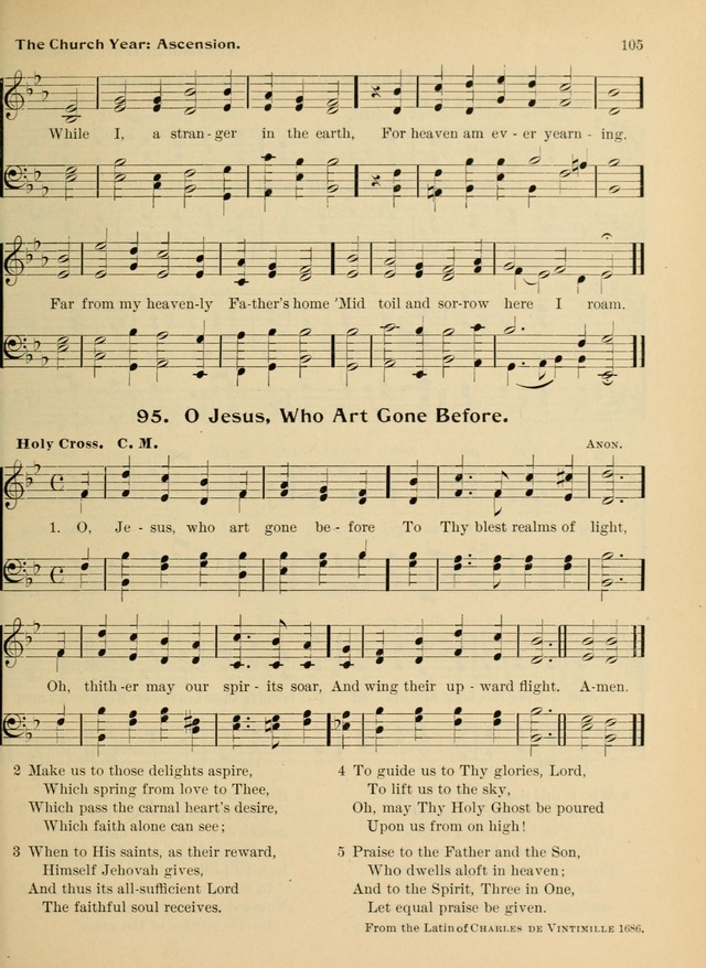 Hymnal and Order of Service: for churches and Sunday-schools page 105