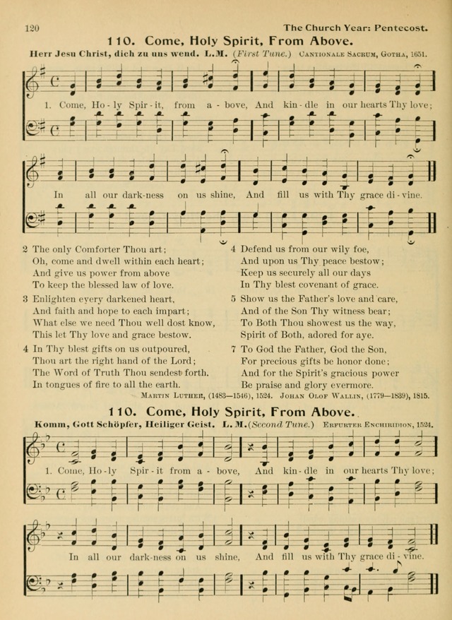 Hymnal and Order of Service: for churches and Sunday-schools page 120