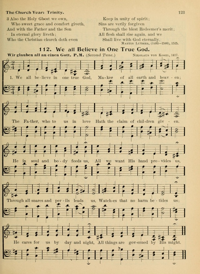 Hymnal and Order of Service: for churches and Sunday-schools page 123