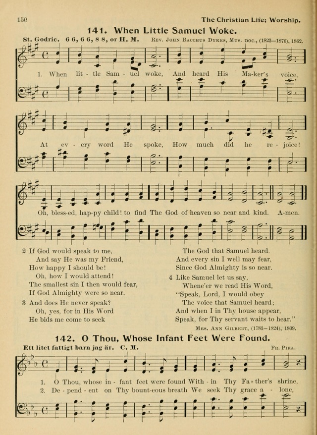 Hymnal and Order of Service: for churches and Sunday-schools page 150