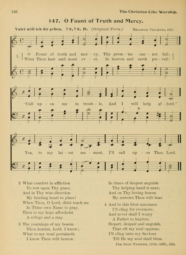 Hymnal and Order of Service: for churches and Sunday-schools page 156