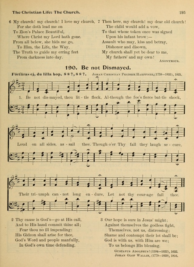Hymnal and Order of Service: for churches and Sunday-schools page 195