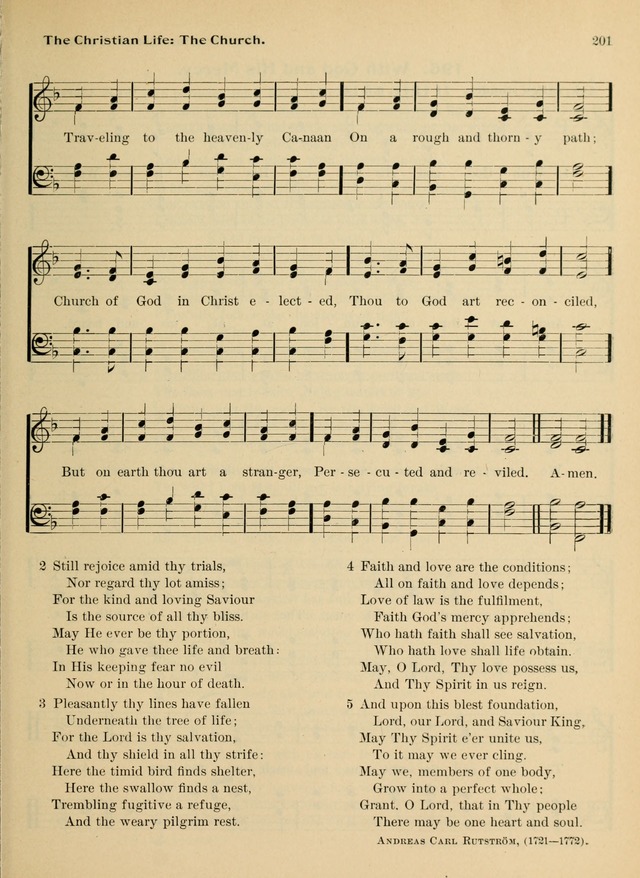 Hymnal and Order of Service: for churches and Sunday-schools page 201