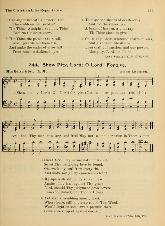 Hymnal and Order of Service: for churches and Sunday-schools page 251