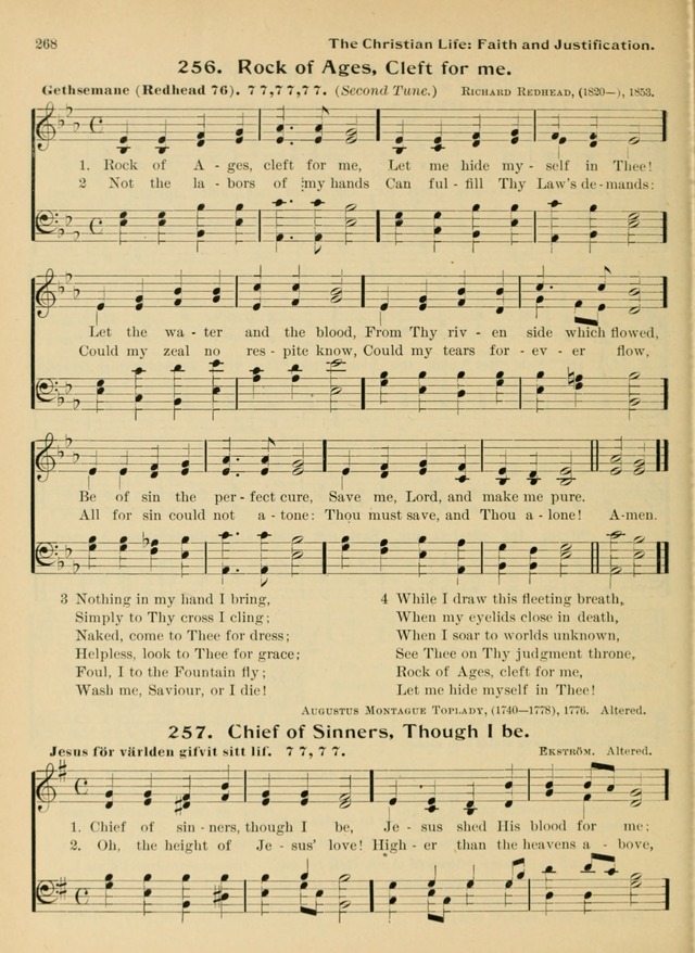 Hymnal and Order of Service: for churches and Sunday-schools page 268