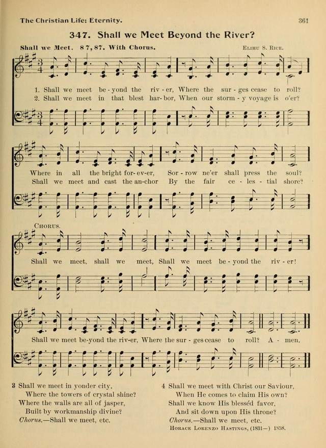 Hymnal and Order of Service: for churches and Sunday-schools page 361