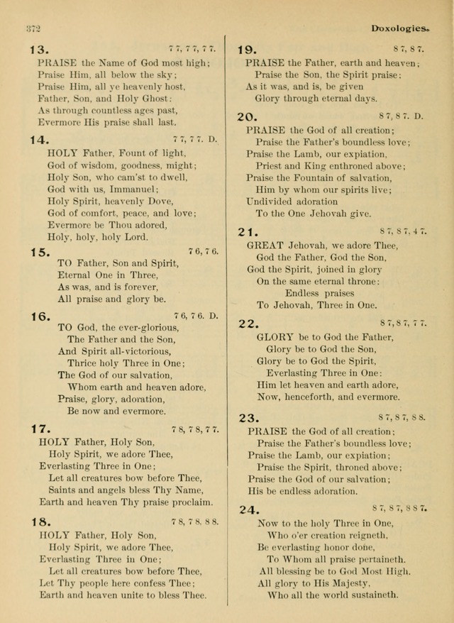 Hymnal and Order of Service: for churches and Sunday-schools page 372