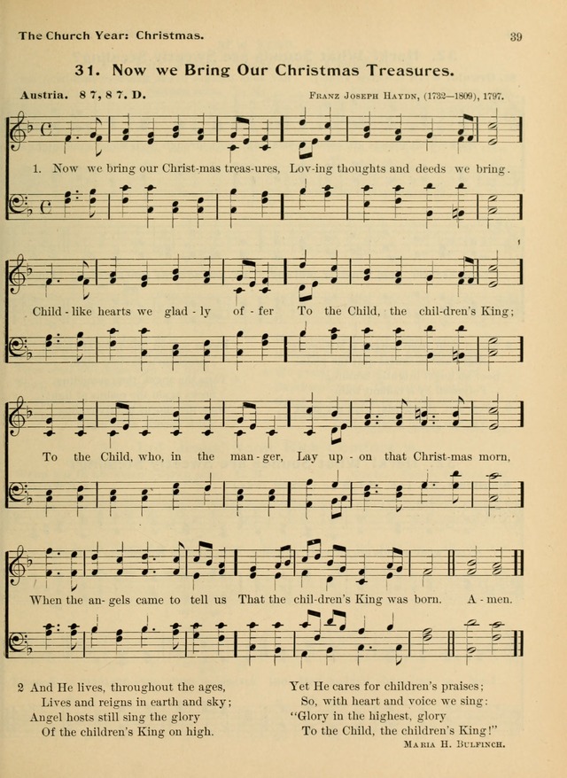 Hymnal and Order of Service: for churches and Sunday-schools page 39