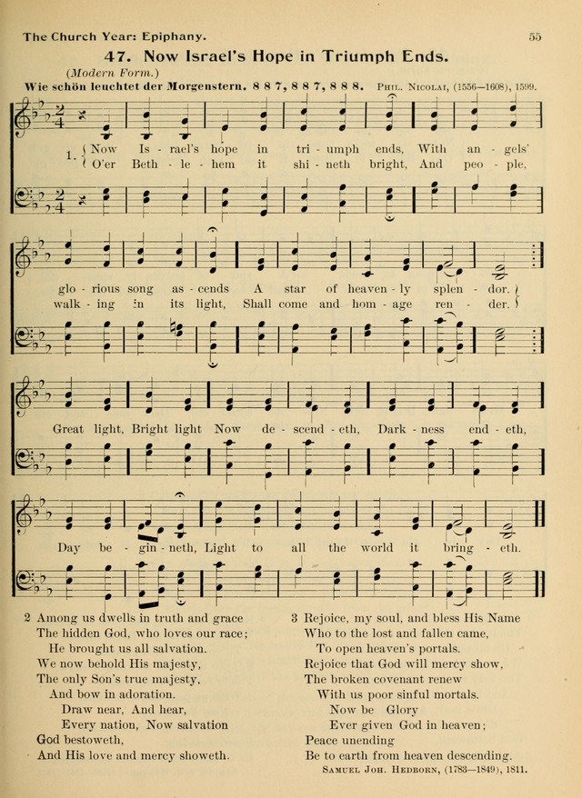Hymnal and Order of Service: for churches and Sunday-schools page 55