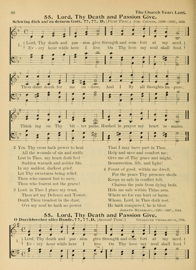 Hymnal and Order of Service: for churches and Sunday-schools page 66