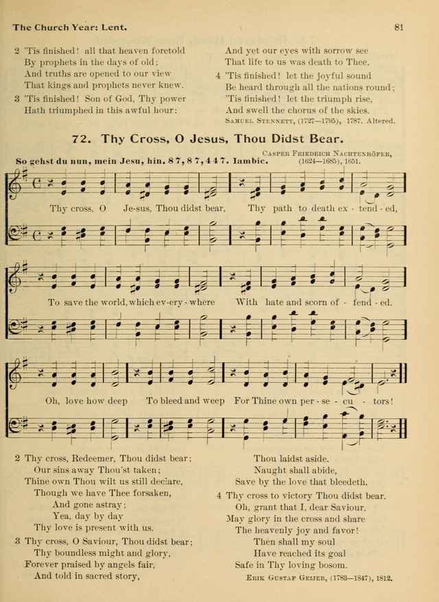 Hymnal and Order of Service: for churches and Sunday-schools page 81