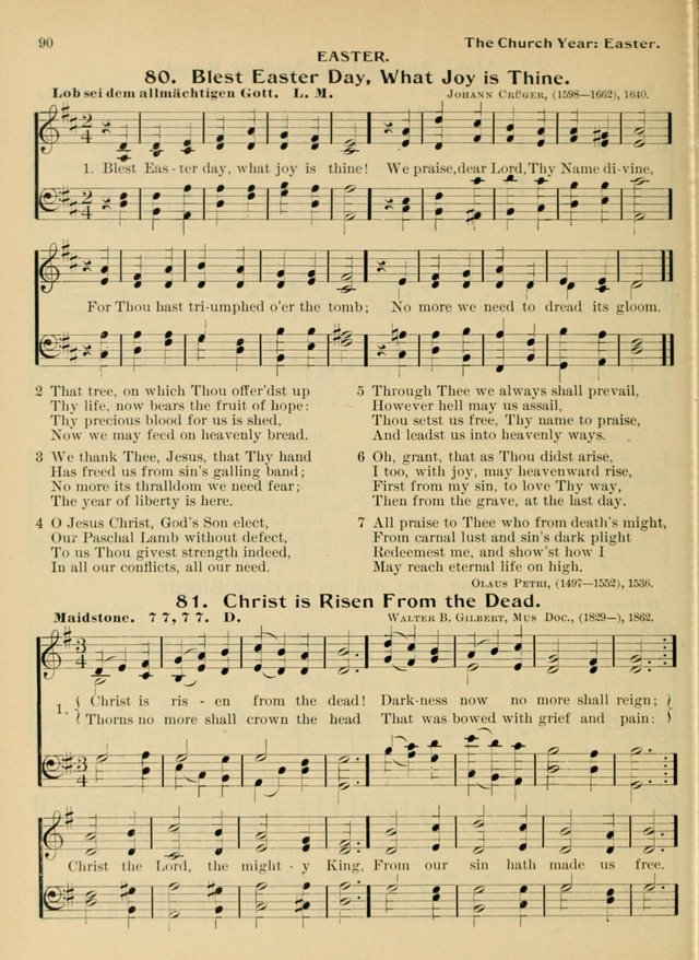 Hymnal and Order of Service: for churches and Sunday-schools page 90