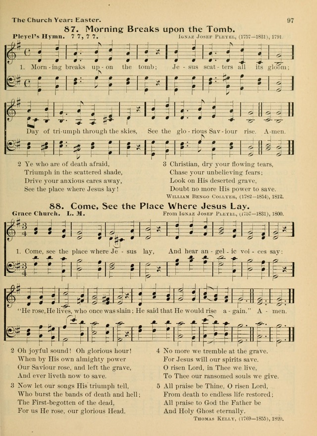 Hymnal and Order of Service: for churches and Sunday-schools page 97