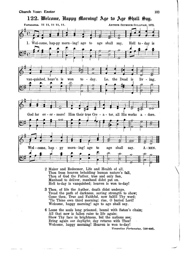 The Hymnal and Order of Service page 103