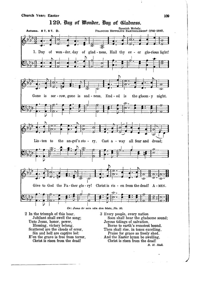 The Hymnal and Order of Service page 109