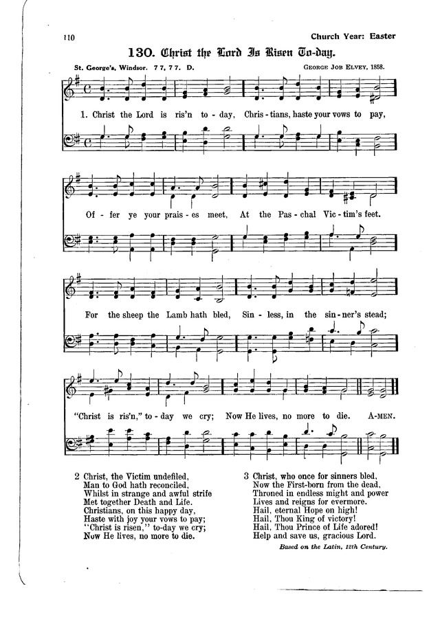 The Hymnal and Order of Service page 110