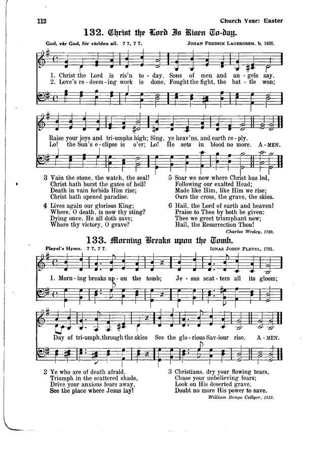 The Hymnal and Order of Service page 112