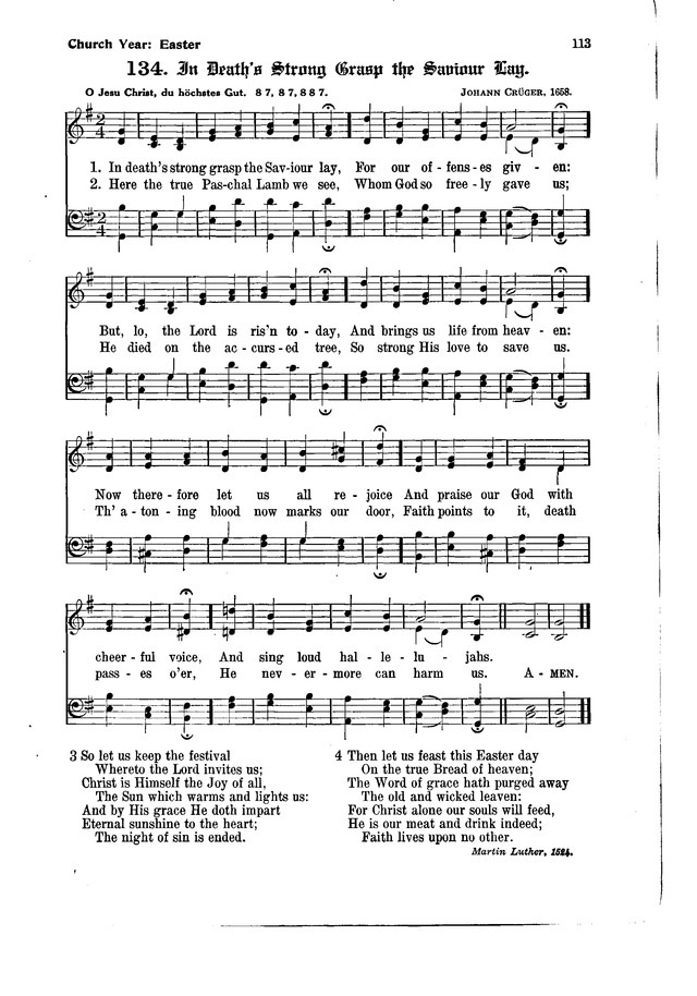 The Hymnal and Order of Service page 113